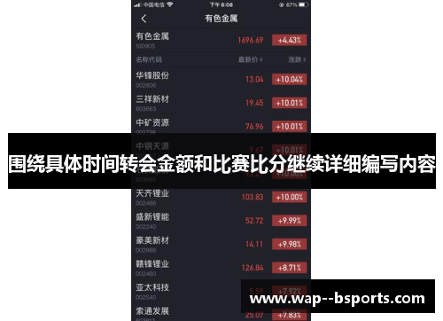 围绕具体时间转会金额和比赛比分继续详细编写内容
